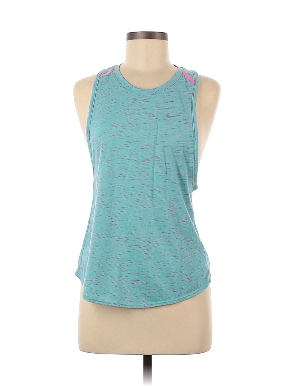 Nike Running Blue Heather Active Tank Small